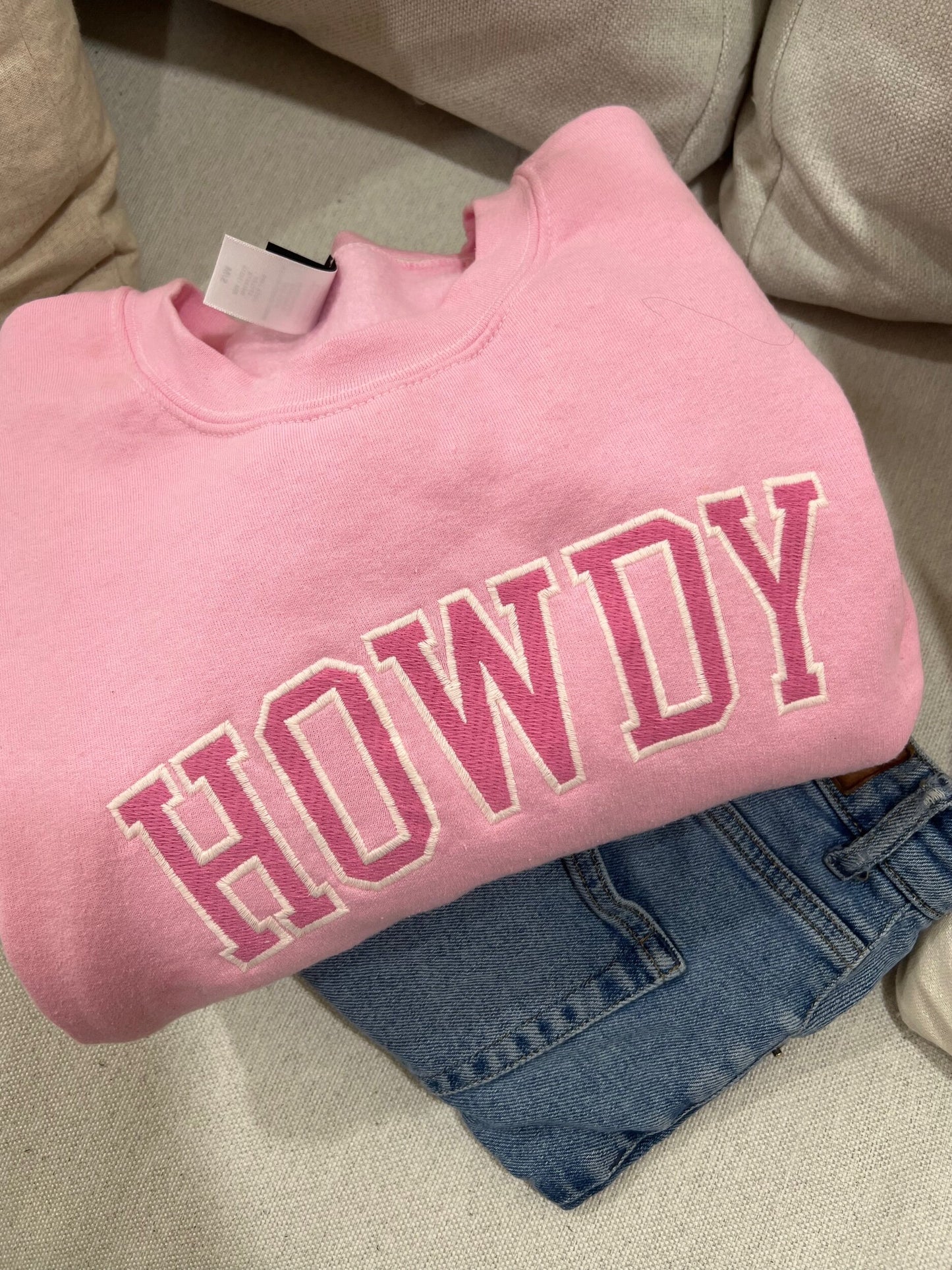 Howdy Embroidered Crew
