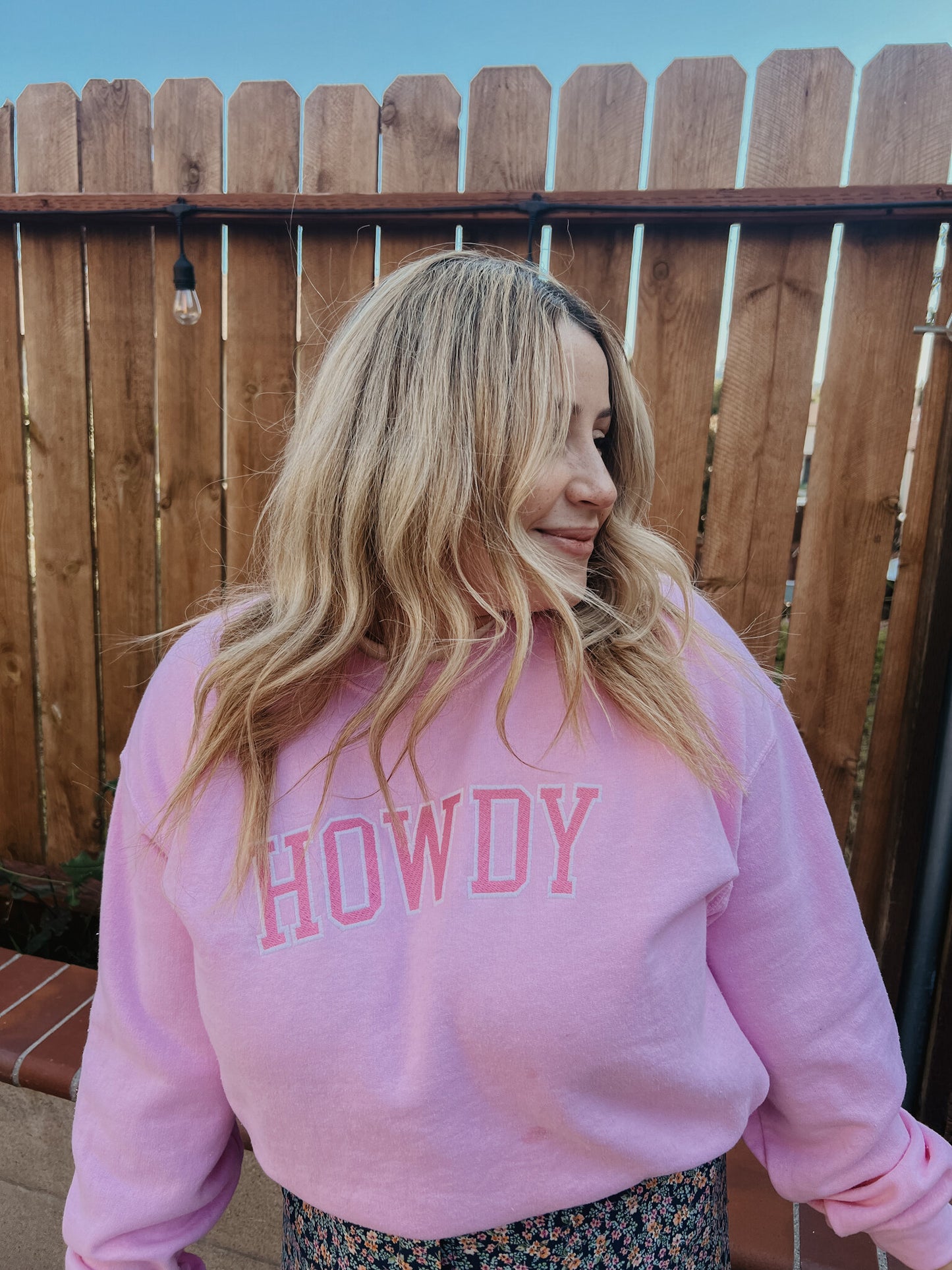 Howdy Embroidered Crew