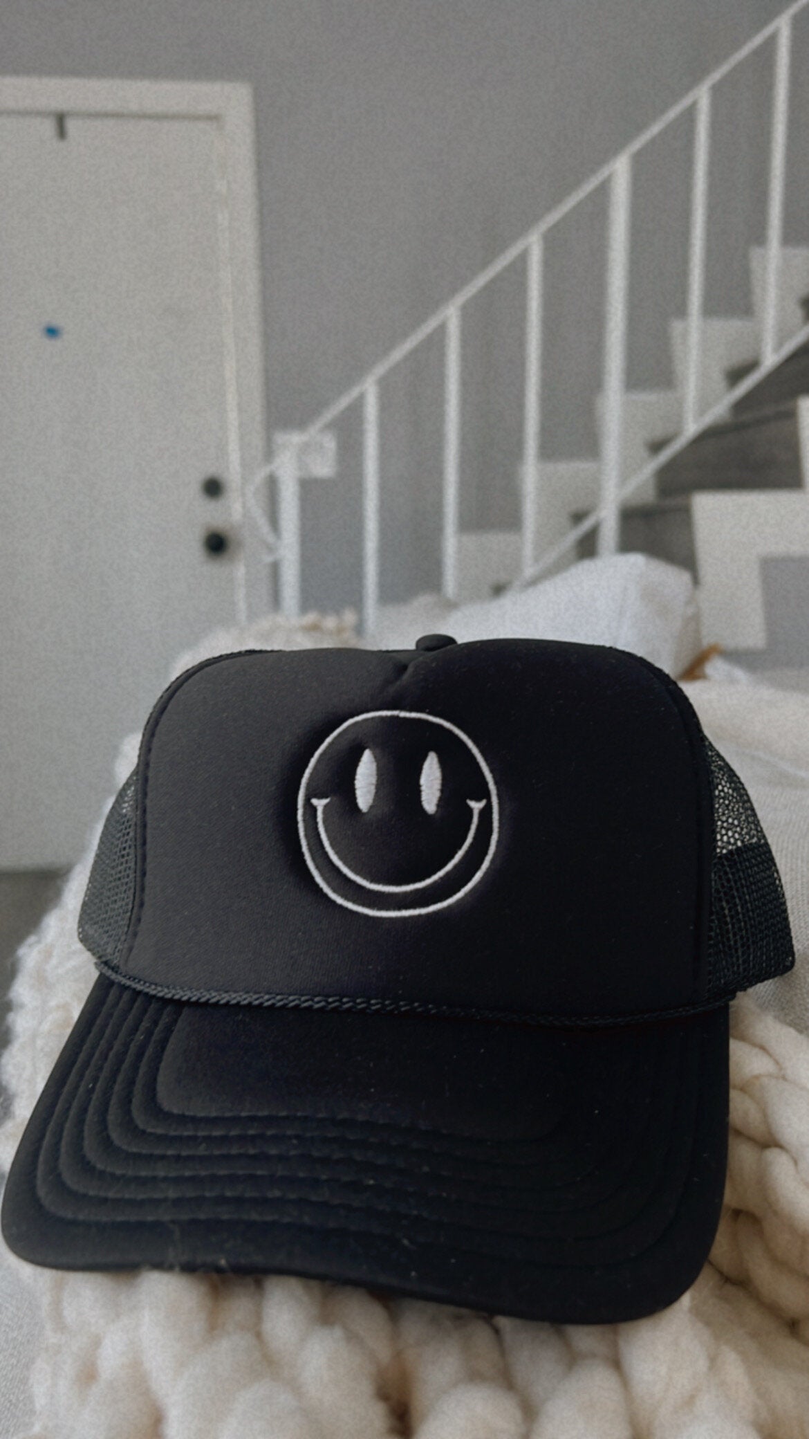 Happy vibes trucker hat